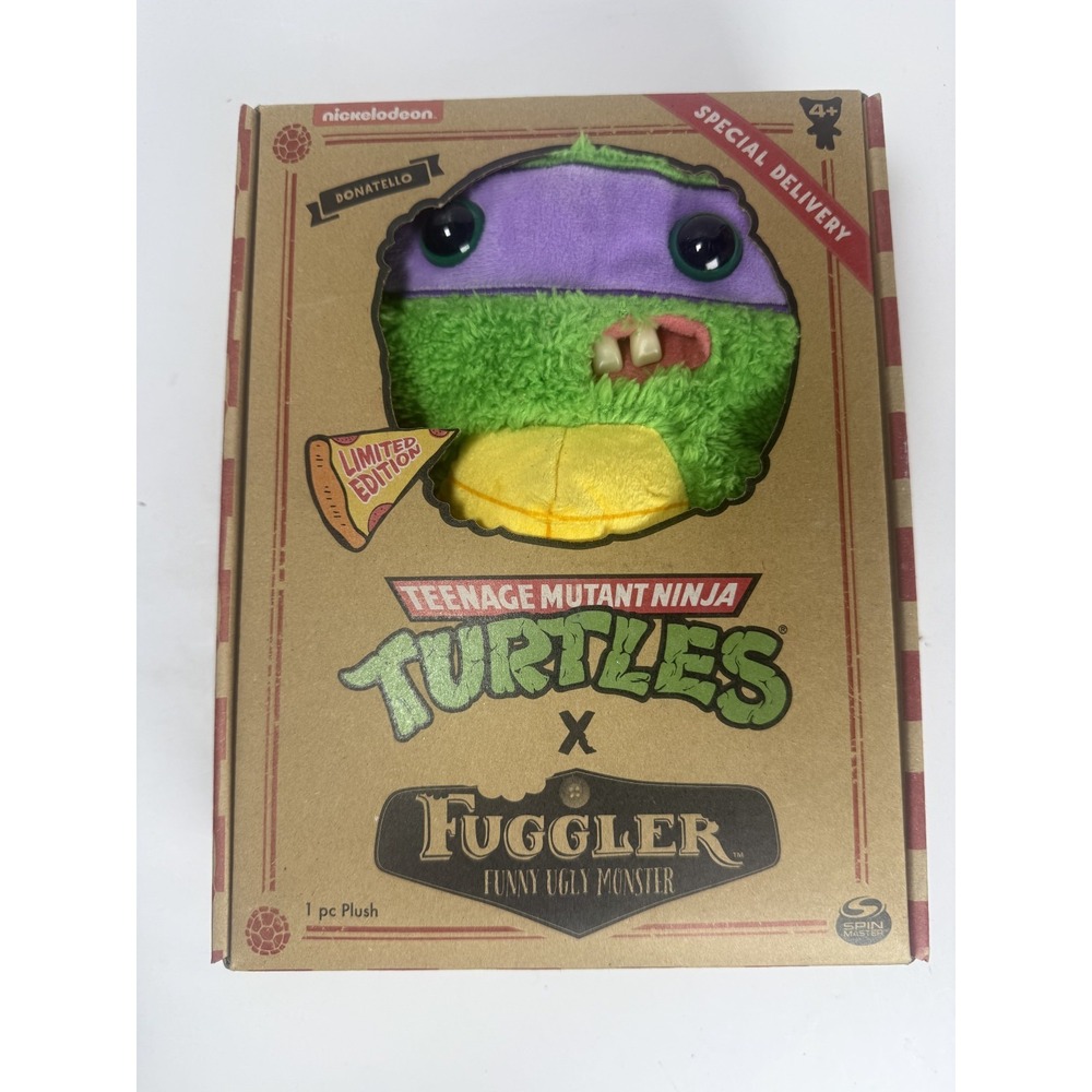 TMNT Donatello Fuggler Plush Glow In The Dark Limited Edition New